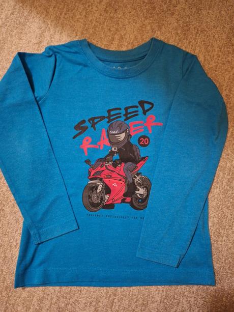 Tričká dlhý rukáv mix značiek, 122