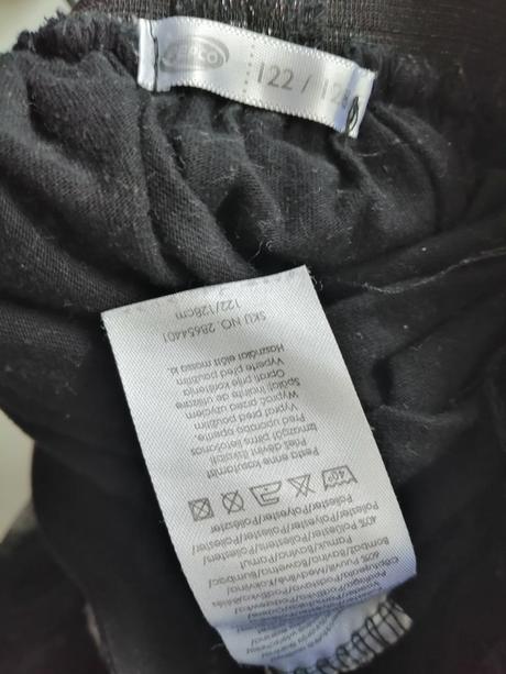 Suknicka pre dievčatka, cierna vel. 122/138, 122