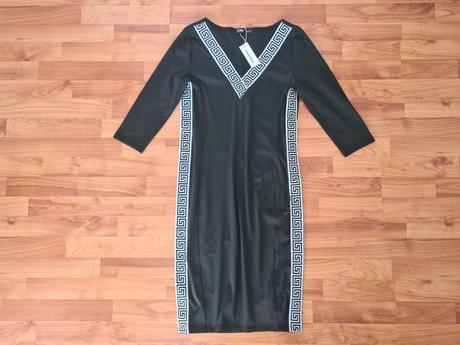 Elastické šaty so vzorom, 40 / 42 / l / xl