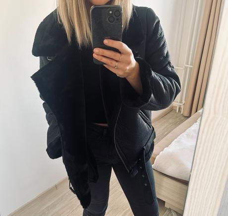 Koženková bunda, s