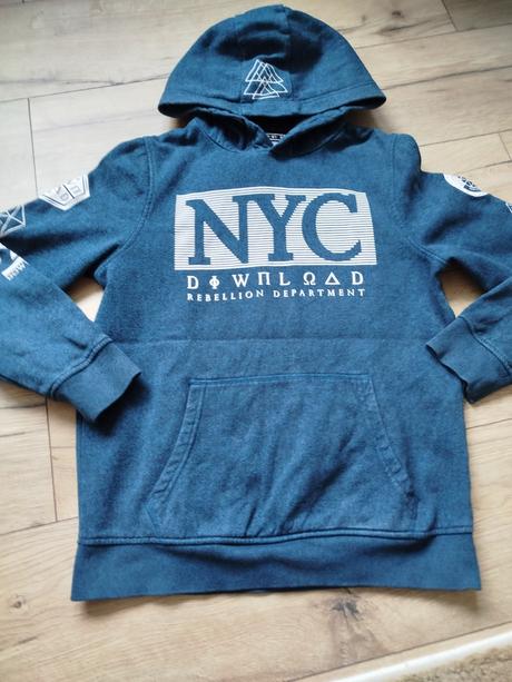 Chlapčenská mikina nyc s kapucňou c&a vel. 146/152, c&a,146