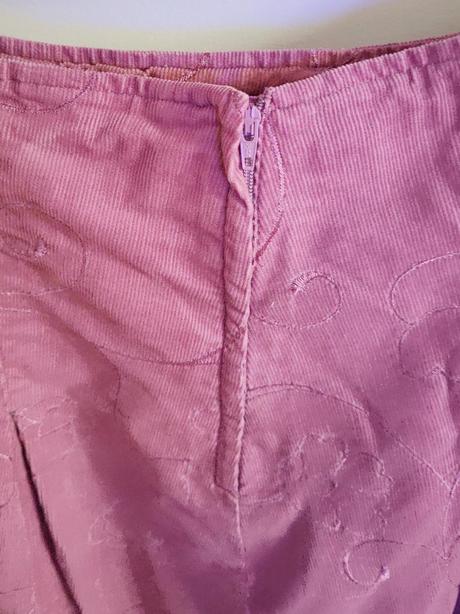 Menčestrová midi sukňa so vzorom h&m, h&m,xxl