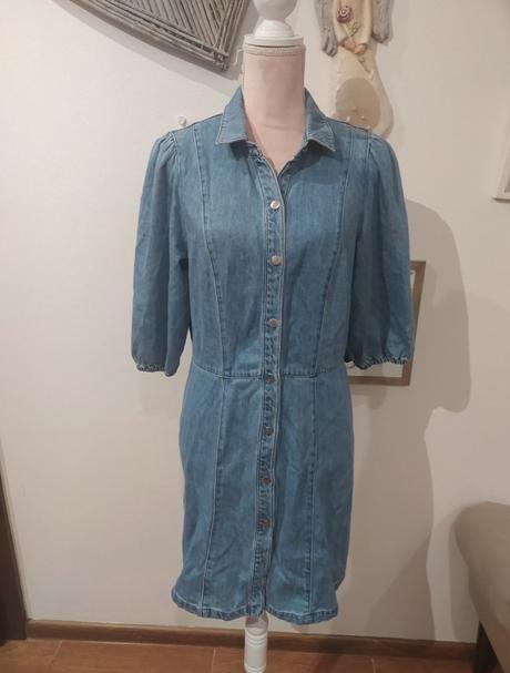 Riflové šaty, h&m,38