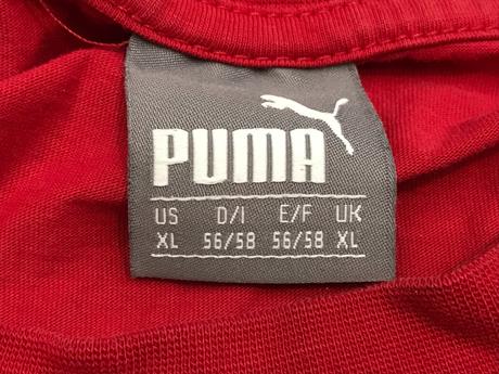 Pánske červené tričko puma, puma,xl