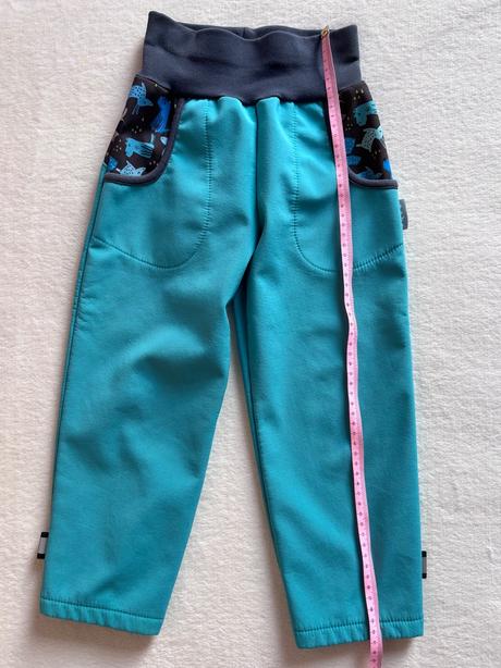 Softshellové nohavice s fleecom basic psíci, unuo,104
