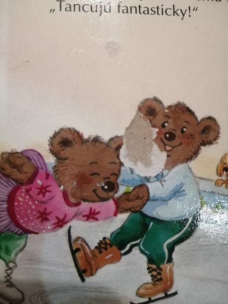 Detská knižka mackovia športujú,