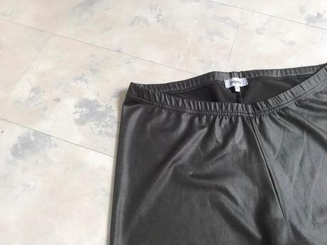 Legíny- jemne kovový vzhľad, papaya,42