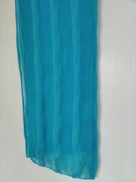 Tyrkysový ľahký šál / šatka, 