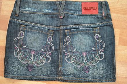 Riflova mini sukňa, guga jeans,s