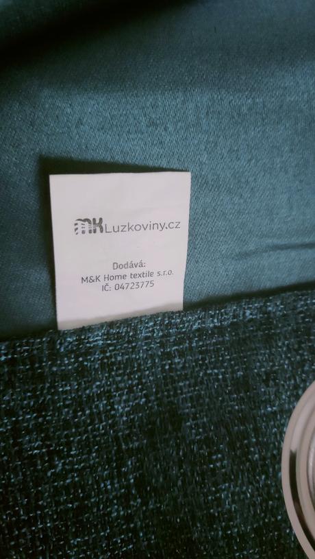 Zatemnovaci zaves petrolejovej farby 2 ks, 