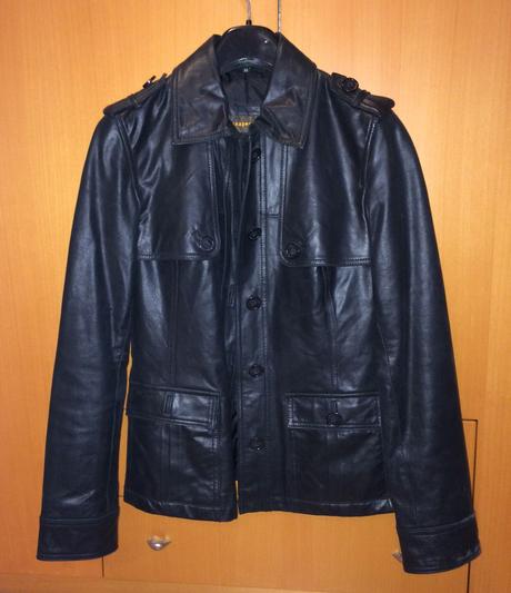 Luxusná kožená bunda snapshot, m