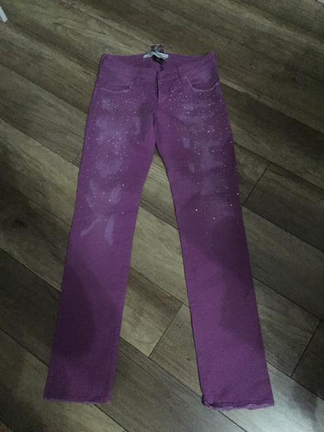 Rifle met in jeans s kamienkami, m