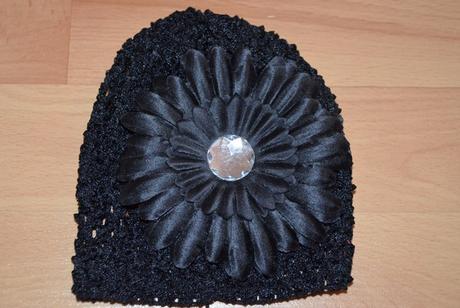 Čiapka hackovana s kvietkom, <50 - 92