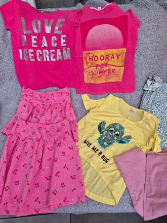 Letny set tričká a sukne 128, 122–134