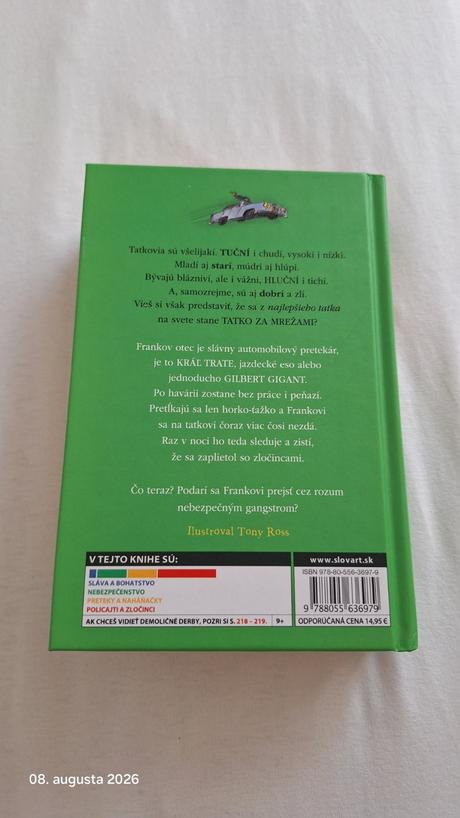 Kniha od david walliams tatko za mrežami, 