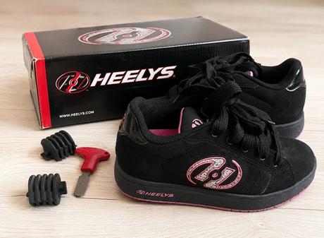 Heelys kolieskové tenisky čierne/ružové, heelys,35
