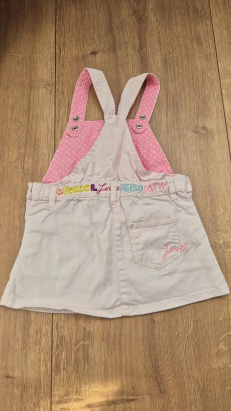 Riflove šaty na traky, h&m,86