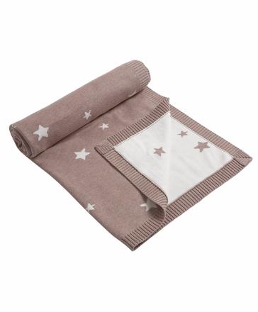 Mamas & papas pletená deka s hviezdami millie & bo,