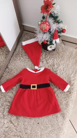 Mikulášské teplé šatôčky aj s čiapočkou, 68