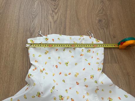 Zara šaty s ovocným vzorom xxs, zara,xs