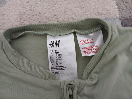 Pyzamko na zips 86, h&m,86