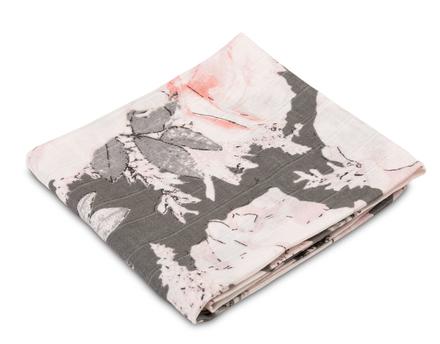 Sensillo mušelínová plienka šedé pivónie 70x80 cm, 