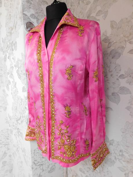 Escada luxusna hodvabna bluzka, 40