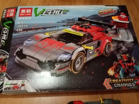 Stavebnica "vystreľovacie" auto, 