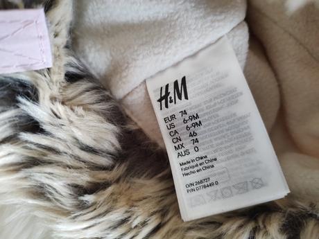 Dievčenská zimná čiapka, h&m,74