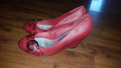 Kožené vysoké topánky na platforme, 40