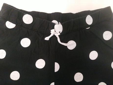 Čierno biele šortky s bodkami, primark, 152-158 cm, primark,158