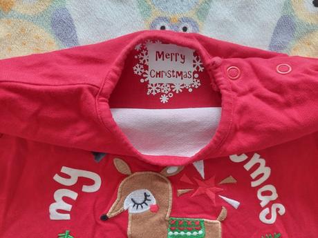 Vianočné tričko srnka moje prvé vianoce veľ.80, 80