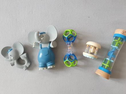 Hryzadla, hracky pre babatko, 