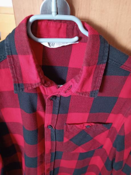 Kockovana bavlnena kosela, h&m,164