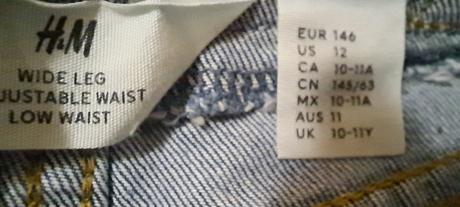 Dievcenske rifle velkost 146, h&m,146