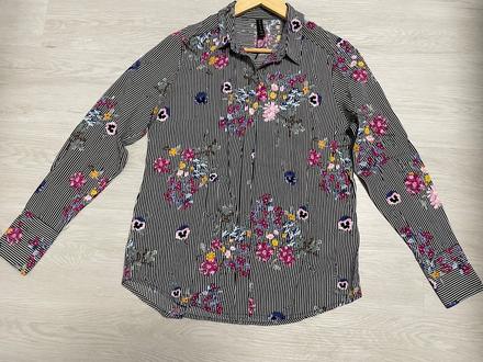 Farebná blúzka-len vyprata, amisu,s