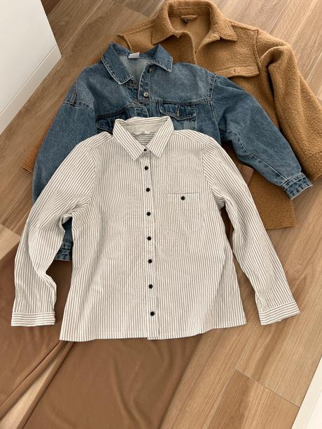 Pásiková košeľa h&m, h&m,l