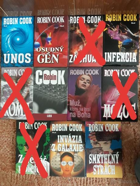 Knihy od robina cooka, 