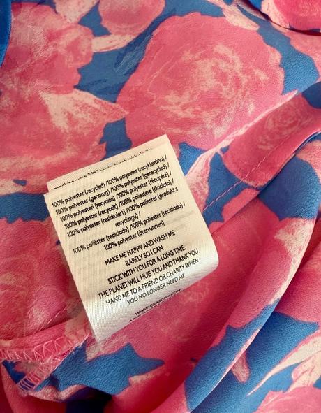 Luxusné kvetinové šaty crās modro-ružové, 36