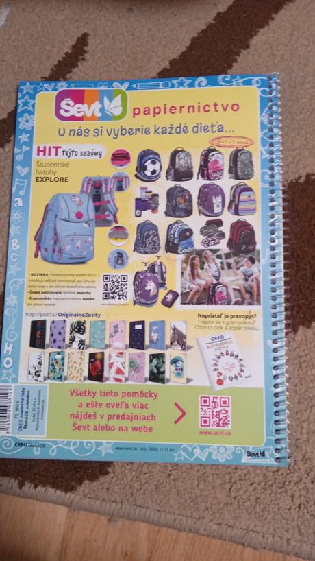 Omaľovánky,creo školáčik, 