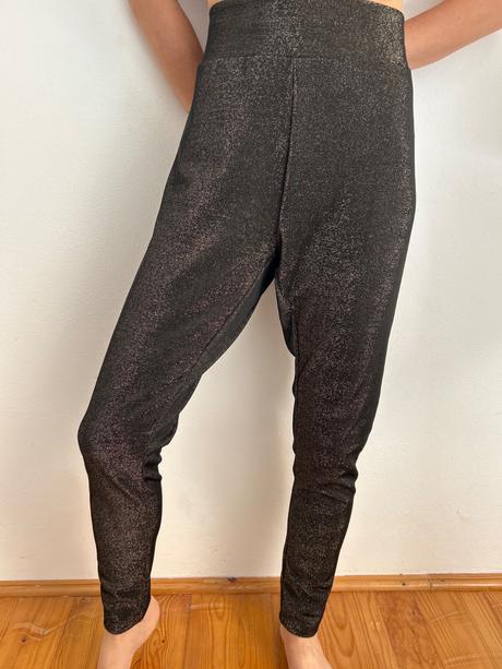 Dámske lesklé legíny nutmeg, nutmeg,l