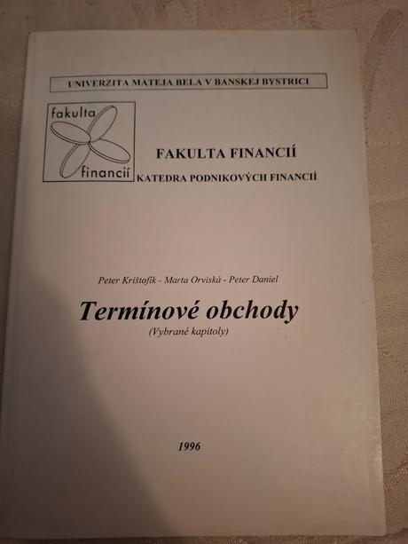 Termínové obchody,