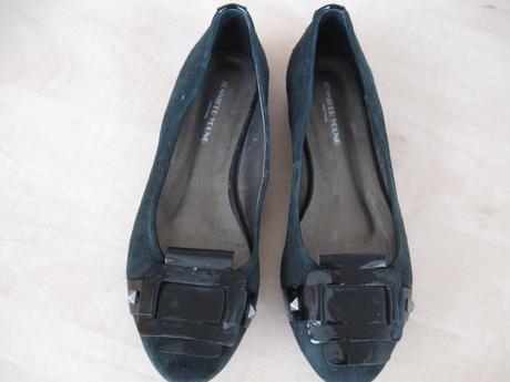 Čierne  zamatové baleríny, 37, 37