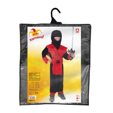Rappa detský kostým červený ninja,