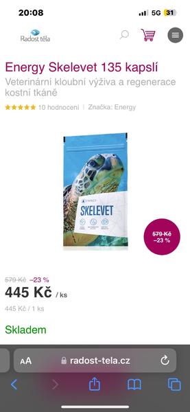 Má niekto skúsenosť s Energy Skelevet?