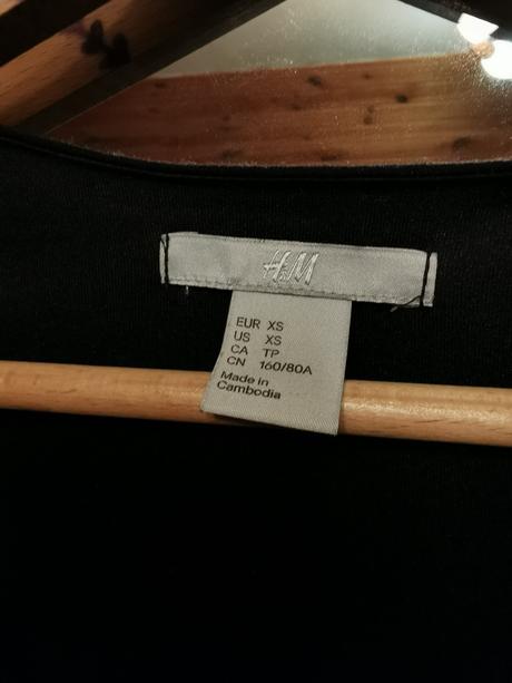 Nazberane cierne saty, h&m,xs