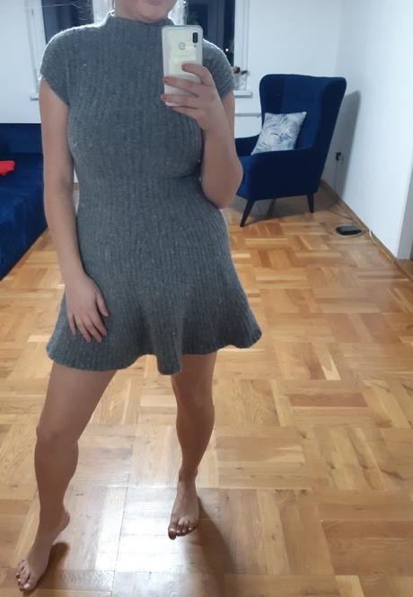 Svetrove pletené saty, xs