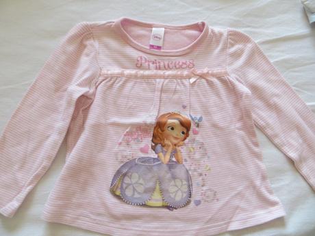 Bledoružové dvojdielne pyžamo sofia, disney,92