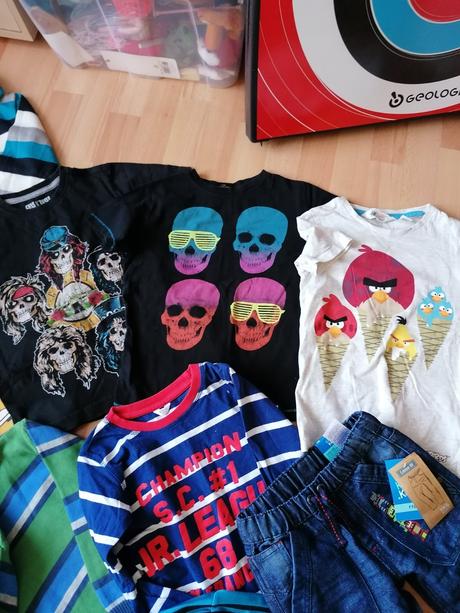 Balík vecí pre chlapca 21ks(kus 1,25eur), 104–116