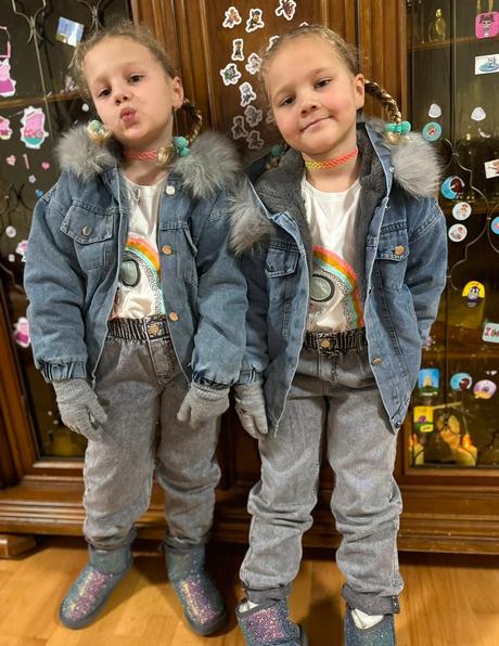 Široké mom jeans, h&m,128